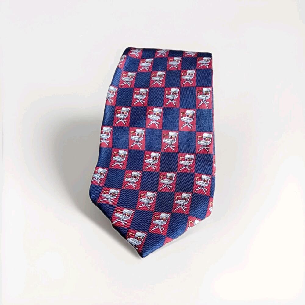 Gucci Vintage Neck Tie Silk Office Chairs Motif Multicolor 56 in - Picture 2 of 7